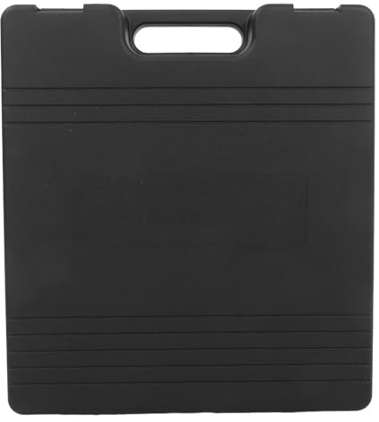 FOMIYES Estuche Rígido Negro para Micrófono de Condensador, Gran Capacidad | Plástico Resistente con Esponja Interior, Diseño con Asa y Cierre, para Estudios y Eventos