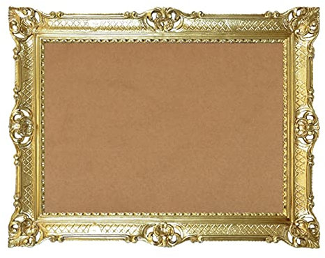 Ideacasa Cornice Oro Grande Dorata Cm 86X67 Stile Barocco Finto Vintage Dipinto Fotografia Foto Poster