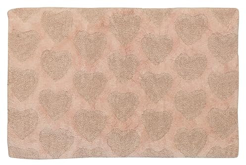 Jute & Co. Bad Rom Teppich, Farbe, 100% Baumwolle, Light pink, One Size
