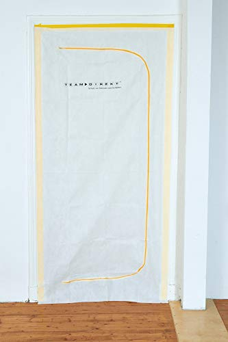 Vlies Staubschutztür BLITZ mit beidseitig zu öffnenden Reißverschluss