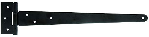 GAH-Alberts Kreuzgehänge 309879 Cross Hangings with Loose Pin Black Dip Varnish Band 397 x 46 mm Hinge 90 x 40 mm, Scharnier