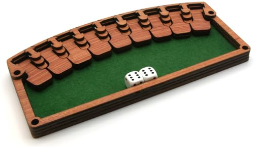 Brimtoy Shut the box traditional wooden dice game/pub game