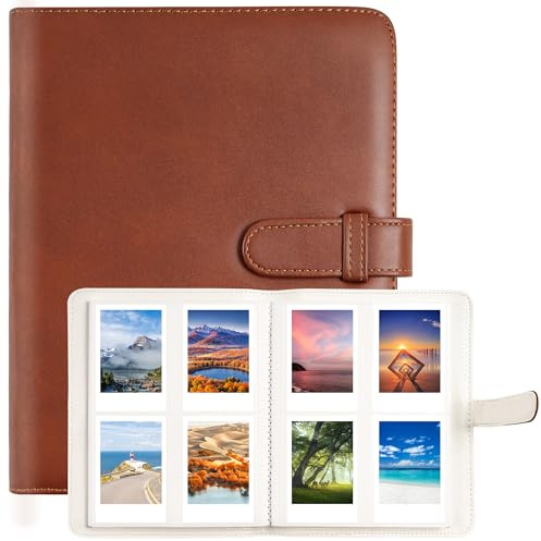 Fotoalbum med 256 fickor kompatibelt med Polaroid Instax 3 tums film för Fujifilm Instax Mini 90, 9, 8, 8+, 70, 7c, 7s, 11, 50s, 7+ 25, LiPlay-länk, Polaroid Snap, Kodak snabbkamera
