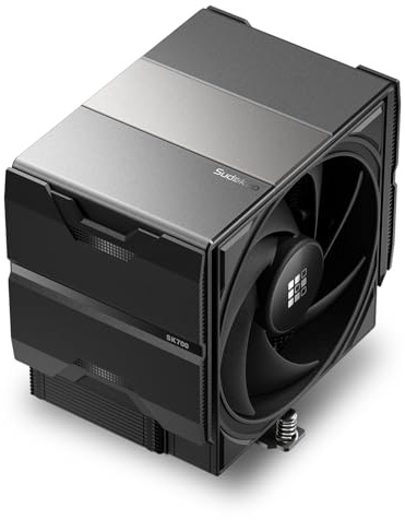 Sudokoo SK700 Ventirad AM5 Exclusif, 7 Caloducs Ventilateur de Processeur, Tour Unique, Ventilateur 120mm FDB PWM, Accès RAM Complet, Montage Facile, Garantie 5 Ans, Noir
