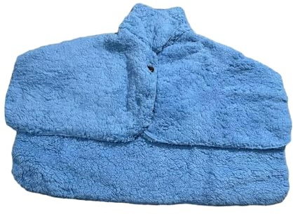 Perfeclan Scialle Invernale da Donna, Mantella con Scialle sulle Spalle, Poncho Morbido, Scialle in Pile, Imbottitura Protettiva per il Collo per la Camera da, blu