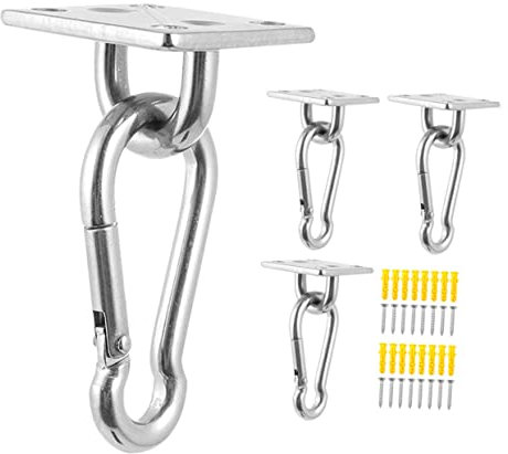 MAGICLULU 1 Ensemble Crochet En Acier Inoxydable Crochets De Plafond Heavy Duty Crochets D'ancrage à Montage Mural Au Plafond Crochet De Plafond En Acier Inoxydable
