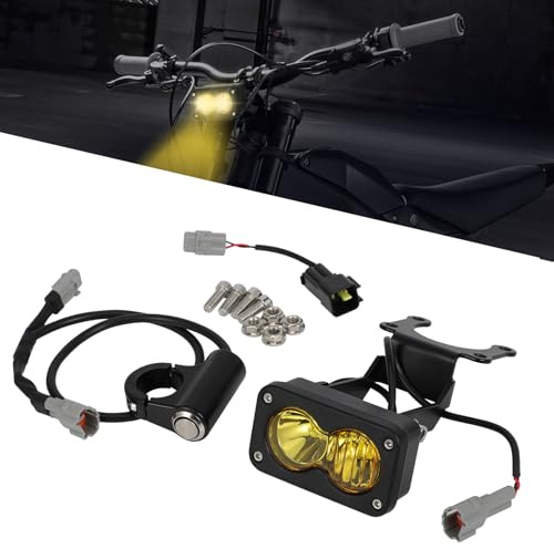 Motorcycle Headlight Kit Motorcycle Headlamp LED With Plug And Play For Sur Ron Light Bee S X Bright Yellow