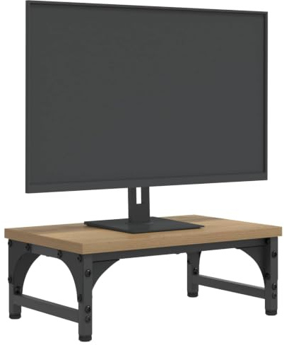 vidaXL Monitorställ Artisan-ek 37 x 23 x 14 cm Konstruerat trä