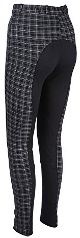 Avon Equine Discount Pet Accessories HORSE RIDING Girls and Women LADIES SOFT STRETCHY JODHPURS JODPHURS JODS CHECK WITH BLACK
