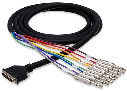Hosa DTP-805 Balanced Snake, DB25 to 1/4 TRS, 16.4 Feet