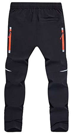 Ynport Crefreak Cykelbyxor för män komfort MTB-byxor andas snabbtorkande vandringsbyxor sportiga utomhusbyxor för multisport, svart, 3XL