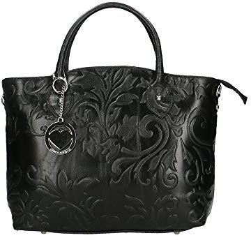 Chicca Borse Bag Borsa a Mano in Pelle Made in Italy 35x28x11 cm