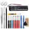subtel, Battery for Navigation, compatible with Blaupunkt StreetPilot TravelPilot Lucca 5.2 (3.7V, 3000mAh) + Tool set
