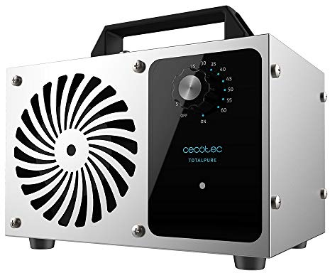 Cecotec Ozongenerator TotalPure 4000 Ozone, Leistung 120 W, Reinigt 28 g/Stunde, Timer, Automatische Abschaltung, Abdeckung bis zu 100 m2, Einfache Bedienung, Leicht zu transportieren