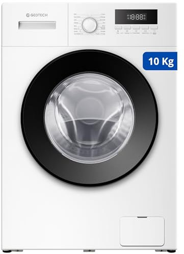 Lave-linge frontal GEDTECH GLL101400WH - 10 Kgs - 1400 tr/mn - 16 programmes - Eco - Intensif - Rapide – Très Faible conso A-10%