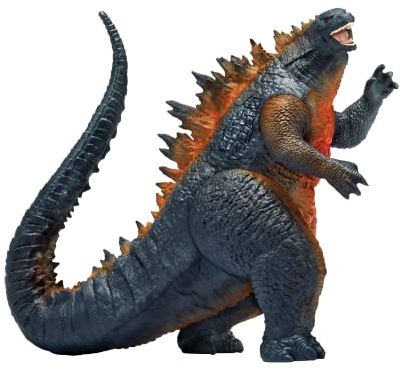 MonsterVerse Godzilla City of Destruction 15 cm rörlig actionfigur med stridsvagn och funktion för att avslöja stridsskador, baserat på filmen från 2014, lämplig för barn från 4 år +