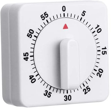 Mechanischer Küchentimer, Mechanischer 60 Minuten Eieruhr, Kurzzeitmesser, Küchenwecker, Eieruhr Keine Batterien Erforderlich, Küchenwecker Tragbare für Haushalt Küche Kochen Backen