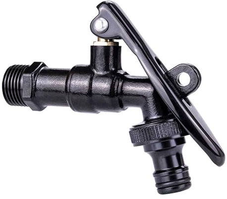 SXWYLZ Rubinetti da Esterno Ottone Rubinetto con Lucchetto per Esterno Rubinetto Acqua Fredda A Parete Rubinetto Giardino per Lavandino da Esterno Giardino