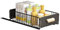 Cajones Deslizantes para Cocina Organizador Armario Cocina Sin Necesidad de Taladrar Cajón Telescópico con Asa Baño Encimera Organizador Bajo Fregadero Cocina Negro 40 x 24 x 10cm
