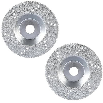 HDUNGM Disco da Taglio diamantato da 4 Pollici 100 mm, Mola abrasiva brasata sotto Vuoto, Adatta for mandrino da 16 mm, Granito, Marmo, Ferro, Acciaio, muratura, Taglio e rettifica