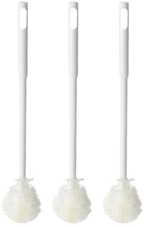 Kixolazr Brosse de Nettoyage pour Biberons | 3 Pièces Brosse à Long Manche pour Bouteilles et Biberons | Accessoire Lavage Fruits & Légumes pour Évier Lave-Vaisselle Carafe Et Verres À Vin