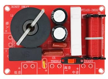 YiNLuax Tweeter - Divisor de frecuencia de sonido de graves de 3 vías para altavoces de escenario KTV, accesorios divisor de frecuencia de sonido
