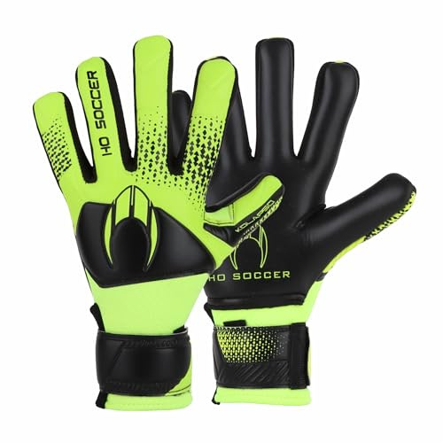 HO Soccer KOLAPSO Negative, Guantes Portero, Unisex Niño, Lima/Negro.