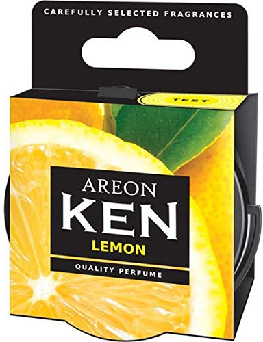AREON Ken Lufterfrischer Zitrone Auto Duft Autoduft Dose Duftdose Wohnung Erfrischer 3D Set (Lemon Pack x 2)