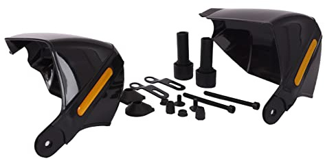 ICTRONIX Par 22 mm 7/8 tum svart motorcykel handskydd handskydd styrskydd vindskydd