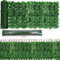 SOYCCYOP Künstliche Efeu Hecke Sichtschutz, 100 * 300CM Efeu Sichtschutz Outdoor, Balkon Sichtschutz Efeu, Zaun Sichtschutz für Gartenhecken Balkon Mit 30 Sätze Zusätzliches Laub (2PCS 0.5 * 3M)
