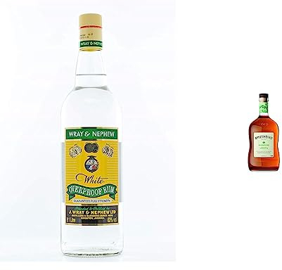 Wray and Nephew Rum 100 cl, 63% ABV - White Overproof Jamaica Rum & Appleton Estate Signature Jamaica Rum, 70cl
