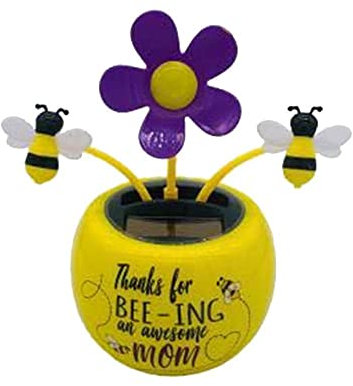 1 PZ Solar Powered Fiori Danzanti Giocattoli Oscillanti Ornamenti Divertenti Auto-oscillante Auto Elettrica Regalo Agitazione Testa Decorazione Y1F9