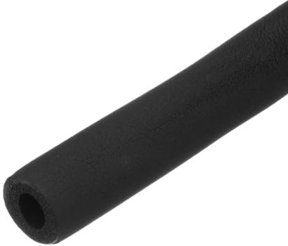 M METERXITY Pipe Insulation Foam Tube, 5/8(16mm) ID x 6Ft Pipe Cover Wrap Roll, Hollow Pipe Cover for AC Unit/Guitar Stands/Exercise Machine Handle/Roof Rack [Black]