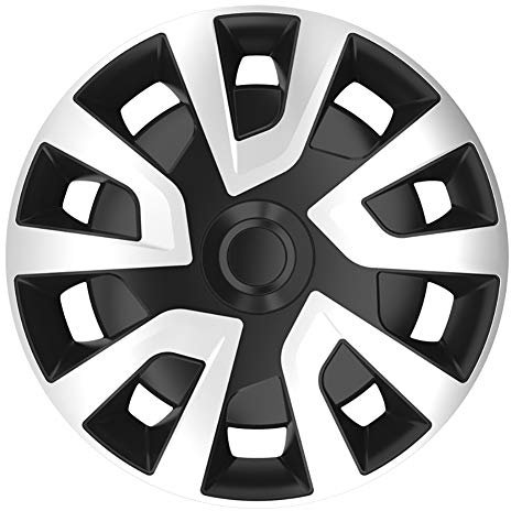 AUTO-STYLE Satz Radzierblenden Revo-VAN 15-Zoll Silber/Schwarz (Sphäre)