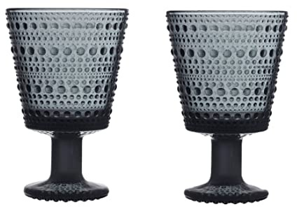 Iittala Kastehelmi 1057031 Set of 2 Glasses 26 cl Grey