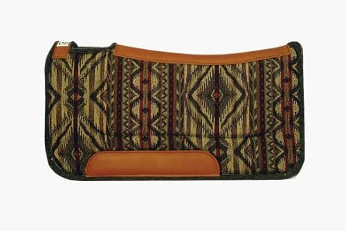 Diamond Wool Contoured Felt Ranch Western Saddle Pad for Horses 32x32 – 1/2 Thickness, Maize