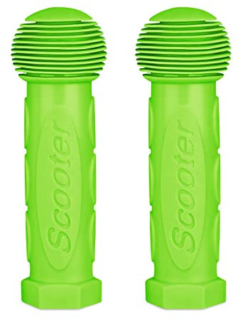 2 coperture antiscivolo per manubrio di scooter per bambini, in gomma morbida, per mini o max micro scooter/ruote scooter, blu (verde)