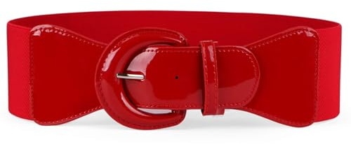 JasGood - Cintura larga da donna, alla moda, in pelle da donna, in diversi colori a scelta, il miglior regalo per mamma, fidanzata, sorella, adatta per occasioni formali e informali