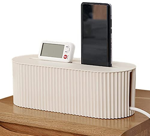 pologmase Boîte Cordon, Boîtes Rangement câbles Portables sûres Boîtes Prises, Flexible Fil Extension Hider Parasurtenseur Organisateur Boîte pour Bureau Maison Cuisine Salon