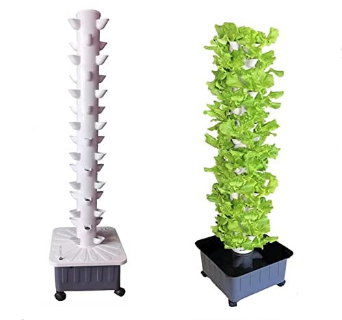 Tour hydroponique, système de Culture aquaponique à 45 Trous, système de Culture hydroponique, système de Culture sans Sol, kit de Culture aéroponique Garden Tower