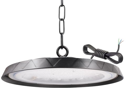 Tayire 300W Naves Industriales LED, 30000LM UFO Lámpara Alta Bahía IP65 Foco LED Taller Lámpara Campana Industrial UFO para Fábricas, Aeropuerto, Patio, Restaurante