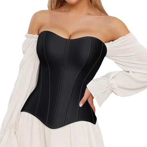 Corsetto modellante 2025 da donna, corsetto overbust con cerniera regolabile e lisca di pesce, lingerie per abbigliamento da club e appuntamenti