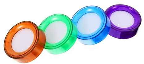 Generico Set 4 Pezzi Spugna per Inumidire le Dita da Scrivania Accessorio per Conteggio Contanti Resistente all'Usura Umidificatore Leggero per Buste e Documenti d'Ufficio