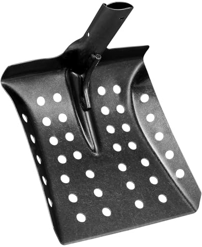 GARIOUANS Pala para Tamizar Alcantarillas de Hierro Diseño Ergonómico y Mango Humanizado, Herramienta Multifuncional para Limpiar Lodos y Residuos en Pozos de Drenaje