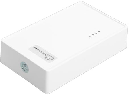 Fafeicy Server di Stampa Wireless USB Ricevitore Condivisore Stampante WiFi con Porta USB per OS X Supporto Protocollo di Stampa IPP Ethernet WiFi da 2,4 GHz