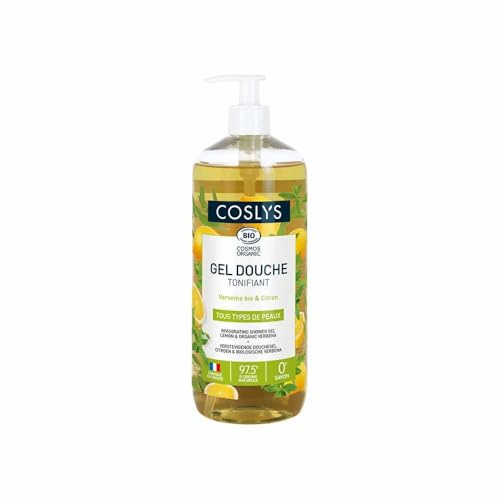 Gel douche verveine et citron bio 1L Coslys
