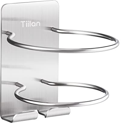 Tiilan Selbstklebender Haartrocknerhalterung – Wandmontage, Edelstahl