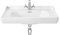 Roca,Carmen,Lavabo de porcelana mural para pedestal,Blanco,800mm x 500mm x 225mm,A3270A0000