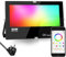 iLC RGB LED Strahler 80W, RGBW-Farbwechsel Flutlicht entspricht 800 W, 16 million Farben Gruppierung Timer, 2700K Warmweiß, Wasserschutzart IP66 Außen Innen