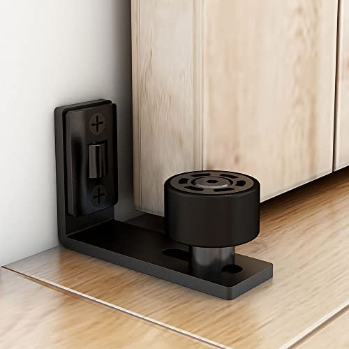 ETIASQSA Regolabile Guida al Pavimento Parete/Porta Guida in basso Porta Scorrevole Ferramenta per porta scorrevole della stalla